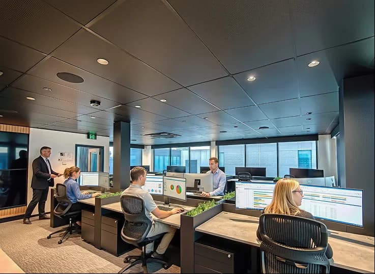 Plug In Spaces workstation interior